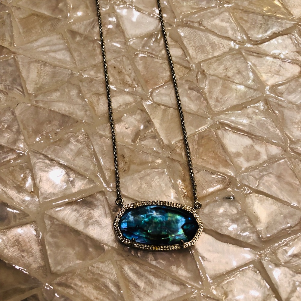 Kendra Scott Gold Abalone Delaney Necklace